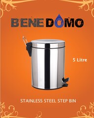 Benedomo-roskakori polkimella, 5 l hinta ja tiedot | Benedomo Koti ja keittiö | hobbyhall.fi