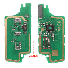 Peugeot 407 407 307 308 607 Citroen C2 C3 C4 C5 ASK/FSK Kauko-avain elektroninen piirilevy 3 painike CE0523 Ce0536 hinta ja tiedot | Lisätarvikkeet autoiluun | hobbyhall.fi