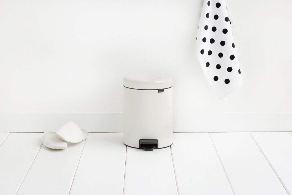 Brabantia NewIcon Poljinroska-astia 5L, White hinta ja tiedot | Roska-astiat | hobbyhall.fi