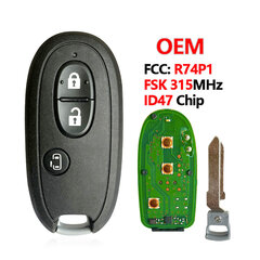 Remote Smart Card Key Suzuki Alto Wagon Hustler 315MHz PCF7953 / HITAG 3 / 47 Chip FCC: R74P1 Venäjän markkinoille hinta ja tiedot | Lisätarvikkeet autoiluun | hobbyhall.fi