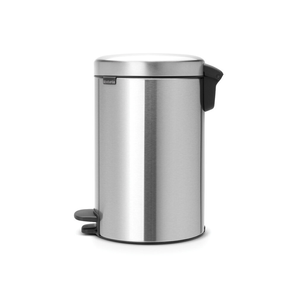 Brabantia NewIcon Poljinroska-astia 12L, Matt Steel hinta ja tiedot | Roska-astiat | hobbyhall.fi