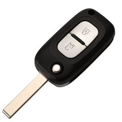 2/3 painikkeet Flip Remote Fob auton avainkotelon kuori Renault Clio 3 Megane III Kangoo Modus Fluence leikkaamattomalle terälle hinta ja tiedot | Lisätarvikkeet autoiluun | hobbyhall.fi