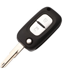 2/3 painikkeet Flip Remote Fob auton avainkotelon kuori Renault Clio 3 Megane III Kangoo Modus Fluence leikkaamattomalle terälle hinta ja tiedot | Lisätarvikkeet autoiluun | hobbyhall.fi