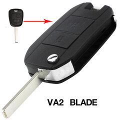 2 painikkeella muokattu Flip Remote Key Shell Peugeot 206 207 306 307 Citroen C2 C3 C4 C5 C8 Xsara Picasso hinta ja tiedot | Lisätarvikkeet autoiluun | hobbyhall.fi