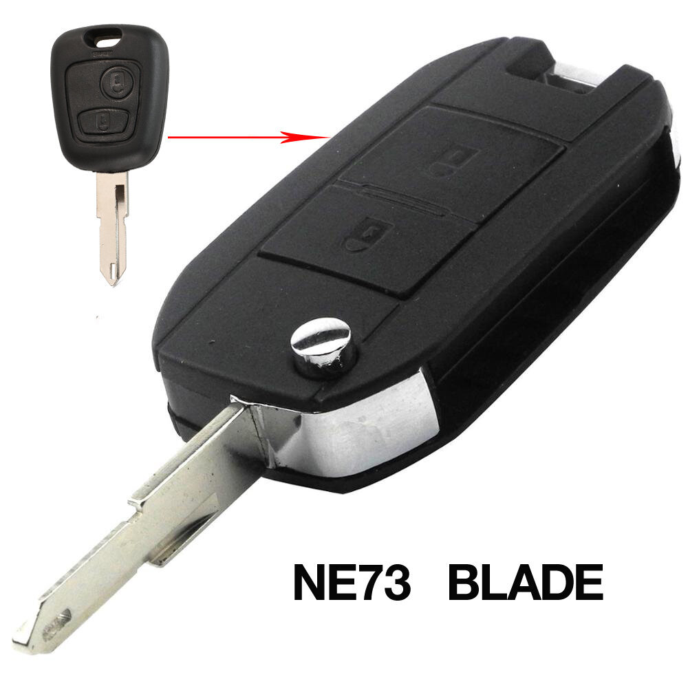 2 painikkeella muokattu Flip Remote Key Shell Peugeot 206 207 306 307 Citroen C2 C3 C4 C5 C8 Xsara Picasso hinta ja tiedot | Lisätarvikkeet autoiluun | hobbyhall.fi