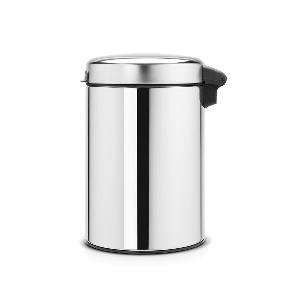 Brabantia NewIcon roska-astia 3L, seinäkiinnitys, Brilliant Steel hinta ja tiedot | Roska-astiat | hobbyhall.fi