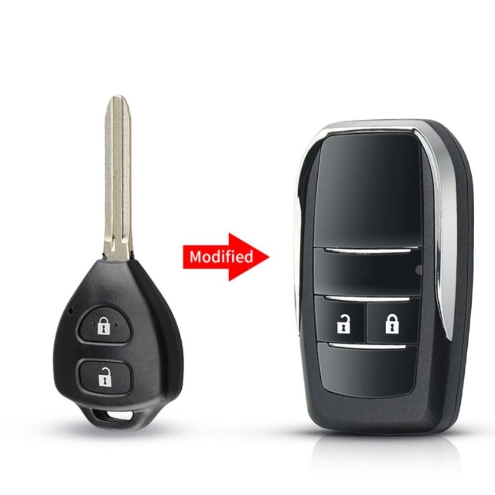 Modified 2/3/4 Buttons Flip Automotive Key Remote Key Case Auton avaimen kuori Avaimenperän CoverFor Toyota| Yarisille|Camrylle hinta ja tiedot | Lisätarvikkeet autoiluun | hobbyhall.fi