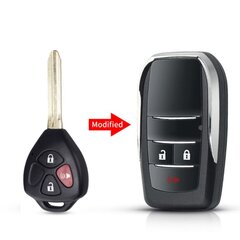 Modified 2/3/4 Buttons Flip Automotive Key Remote Key Case Auton avaimen kuori Avaimenperän CoverFor Toyota| Yarisille|Camrylle hinta ja tiedot | Lisätarvikkeet autoiluun | hobbyhall.fi