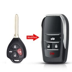 Modified 2/3/4 Buttons Flip Automotive Key Remote Key Case Auton avaimen kuori Avaimenperän CoverFor Toyota| Yarisille|Camrylle hinta ja tiedot | Lisätarvikkeet autoiluun | hobbyhall.fi