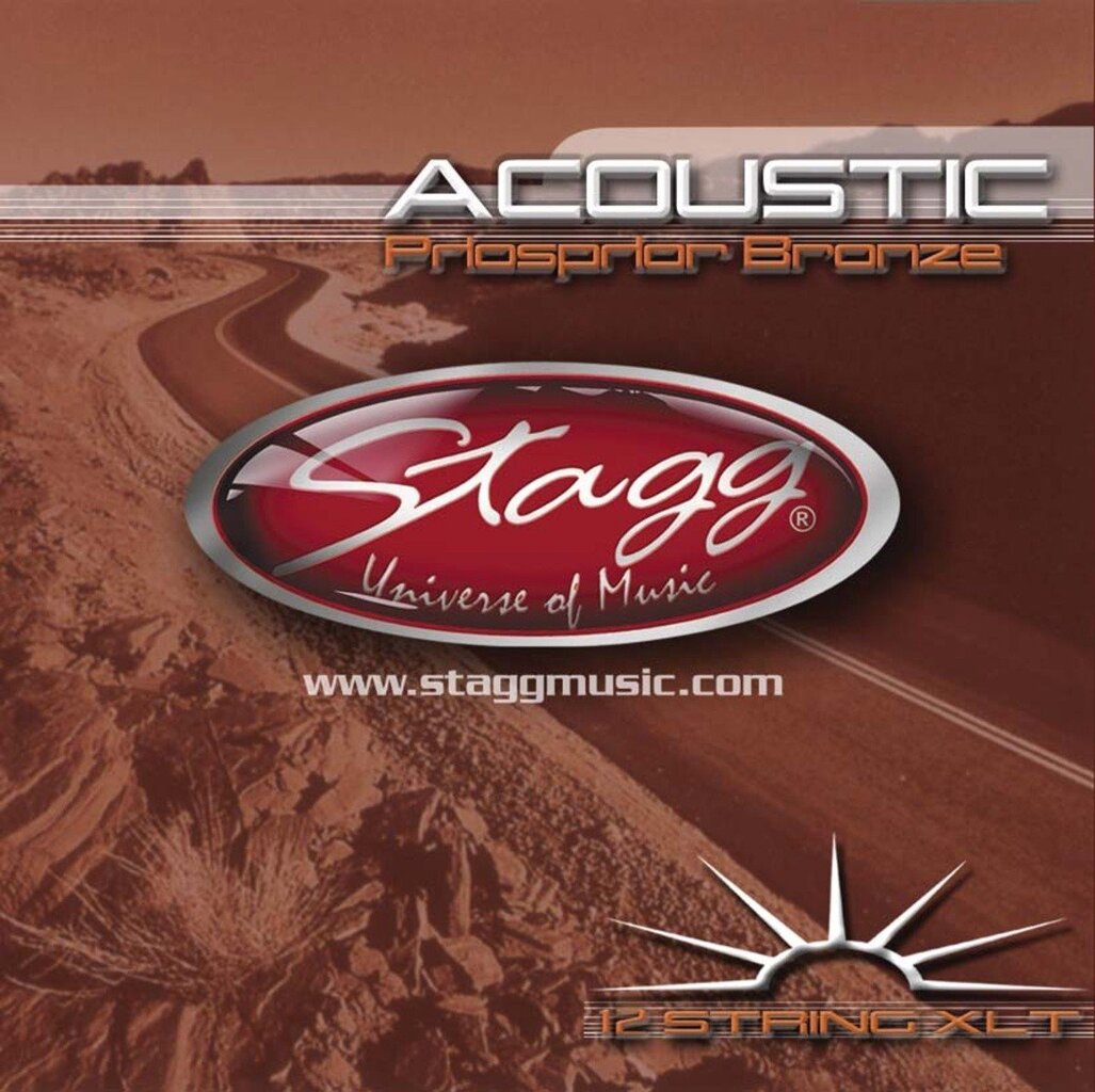 Akustisen kitaran kielet Stagg AC-12ST-PH .010 - 0.047 hinta ja tiedot | Soittimien lisätarvikkeet | hobbyhall.fi