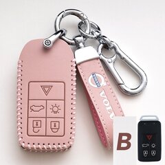 (B-pinkki) Volvon lisävarusteille,Volvo-sarjan avainkotelo,nahka,XC60,uusi S90,XC90. hinta ja tiedot | Lisätarvikkeet autoiluun | hobbyhall.fi