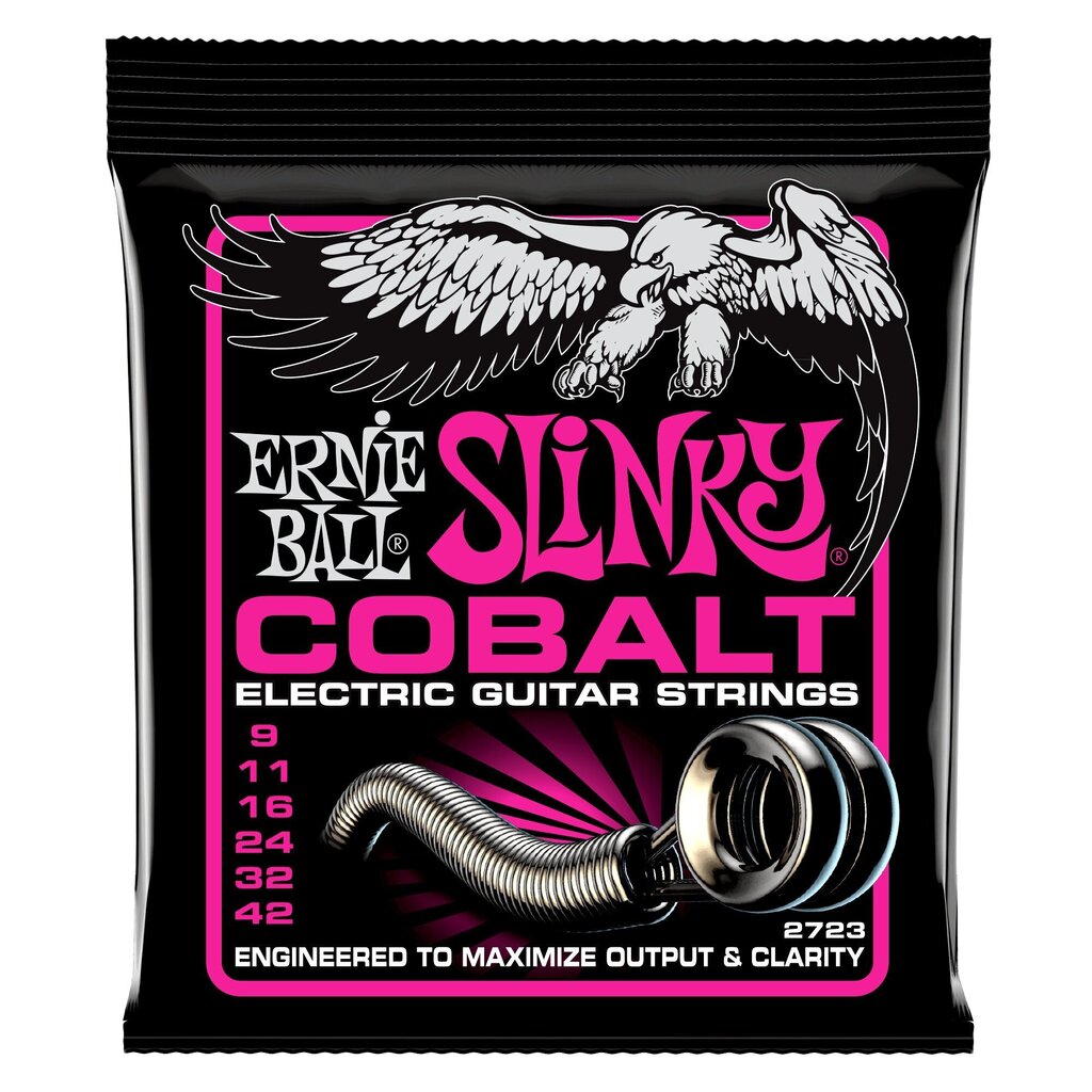 Sähkökitaran kielet Ernie Ball P02723 Super Slinky Cobalt 9-42 hinta ja tiedot | Soittimien lisätarvikkeet | hobbyhall.fi