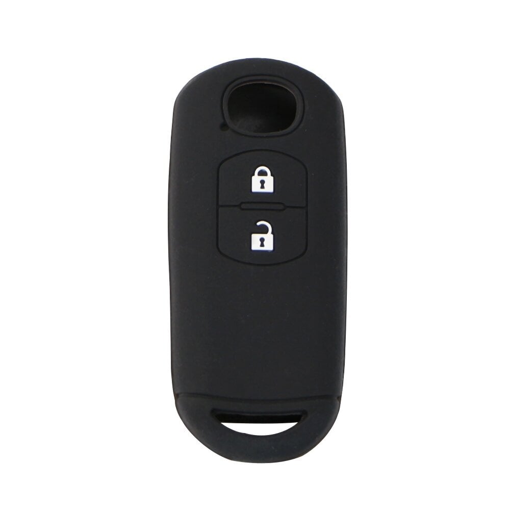 (Musta) Pehmeä kuminen auton avainkotelo, sopii Mazdalle 2 3 5 6 8 Atenza CX5 CX-7 CX-9 MX-5 RX Smart 2 Buttons Key Case Shell hinta ja tiedot | Lisätarvikkeet autoiluun | hobbyhall.fi