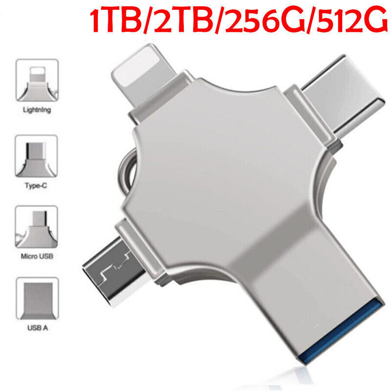 AirPower 1 Tt USB 3.0 Flash Drive U Disk Photo Stick -muisti kaikille iPhone Android PC -tableteille hinta ja tiedot | Muistitikut | hobbyhall.fi