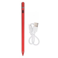 Aktiivinen kapasitiivinen Stylus USB-latauskuparinkärjeinen kosketusnäyttökynä matkapuhelimelle ja tabletille, punainen hinta ja tiedot | Muistitikut | hobbyhall.fi