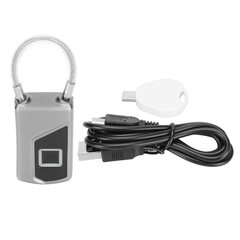 Sormenjälkiriippulukko sinkkiseoksesta leikkausvastus IP66 vedenpitävä 10 sormea ​​USB-sormenjälkilukko hinta ja tiedot | Muistitikut | hobbyhall.fi