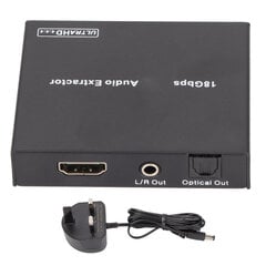 HD Multimedia Interface Sound Extractor 18Gbps 4K2K At 50/60Hz Sound Extractor Converter DVI 1.0 ja HDCP 2.2 UK Plug hinta ja tiedot | Kotiteatterit | hobbyhall.fi