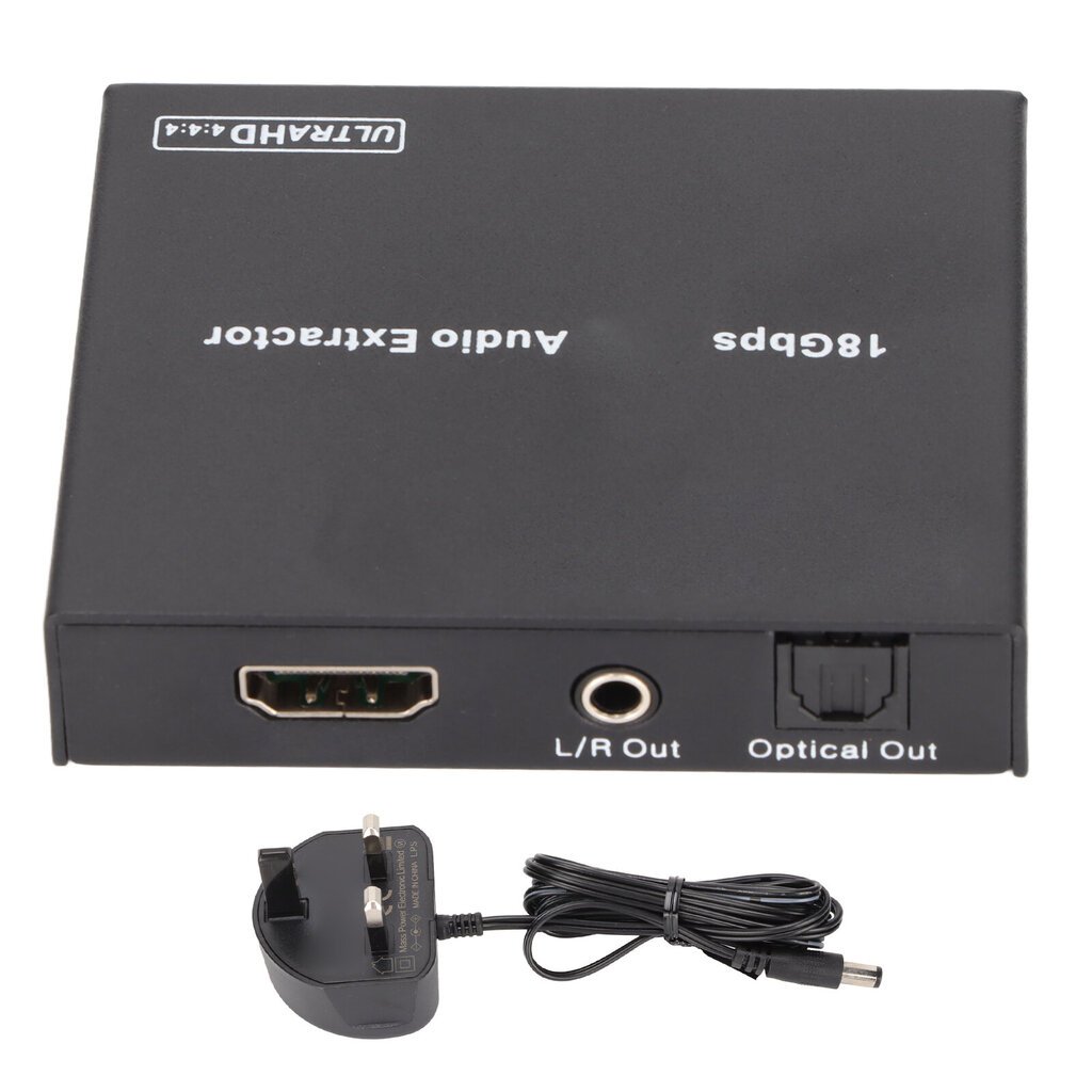 HD Multimedia Interface Sound Extractor 18Gbps 4K2K At 50/60Hz Sound Extractor Converter DVI 1.0 ja HDCP 2.2 UK Plug hinta ja tiedot | Kotiteatterit | hobbyhall.fi