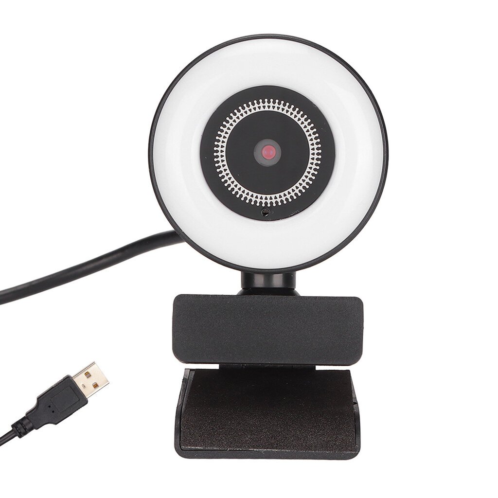 Tietokonekamera HD 1080P Lisävalo Joustava Kierrettävä USB-kotiverkkokamera Home Live1080P Kiinteä tarkennus hinta ja tiedot | Web-kamerat | hobbyhall.fi