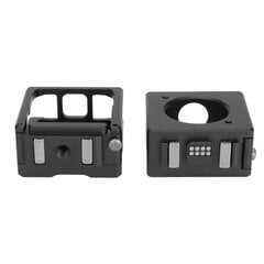 Dual Screen Combo Camera Cage Alumiiniseoksesta Magneettinen Vakaa Urheilukameran Kehys Videohäkki DJI Action 2 Mustalle hinta ja tiedot | Kameratarvikkeet | hobbyhall.fi