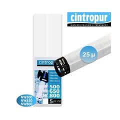 Cintropur NW500/650/800 Vaihtosuodatinhihat, 25 mikronia (5 kappaletta) hinta ja tiedot | Vedensuodattimet | hobbyhall.fi