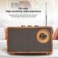 Retro Fm Radio Kannettava Puinen Bluetooth Radio Bassokaiutin Handsfree MP3-soitin Tuki Usb/tf Auto hinta ja tiedot | Kelloradiot ja herätyskellot | hobbyhall.fi