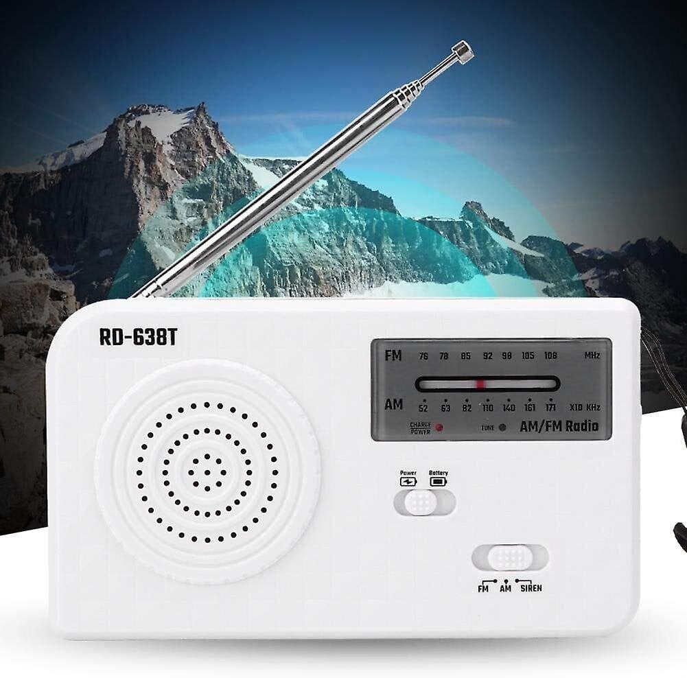 Aurinkohätäradio, kannettava käsikammen hätä Am/fm-radio LED-taskulamolla hinta ja tiedot | Kelloradiot ja herätyskellot | hobbyhall.fi