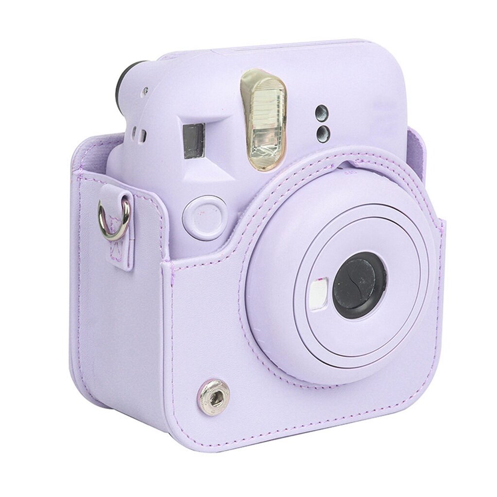 Mini Instant Camera Suojalaukku PU-kamerakotelo säädettävällä olkahihnalla Fujifilm Instax Mini 12 -kameralle, violetti hinta ja tiedot | Kameralaukut | hobbyhall.fi