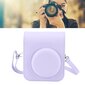 Mini Instant Camera Suojalaukku PU-kamerakotelo säädettävällä olkahihnalla Fujifilm Instax Mini 12 -kameralle, violetti hinta ja tiedot | Kameralaukut | hobbyhall.fi