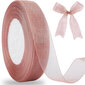 Puutarhatyökalut, 45m Rose Gold Sheer Organza Ribbon, 20mm hinta ja tiedot | Puutarhatyökalut | hobbyhall.fi