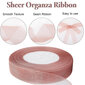 Puutarhatyökalut, 45m Rose Gold Sheer Organza Ribbon, 20mm hinta ja tiedot | Puutarhatyökalut | hobbyhall.fi