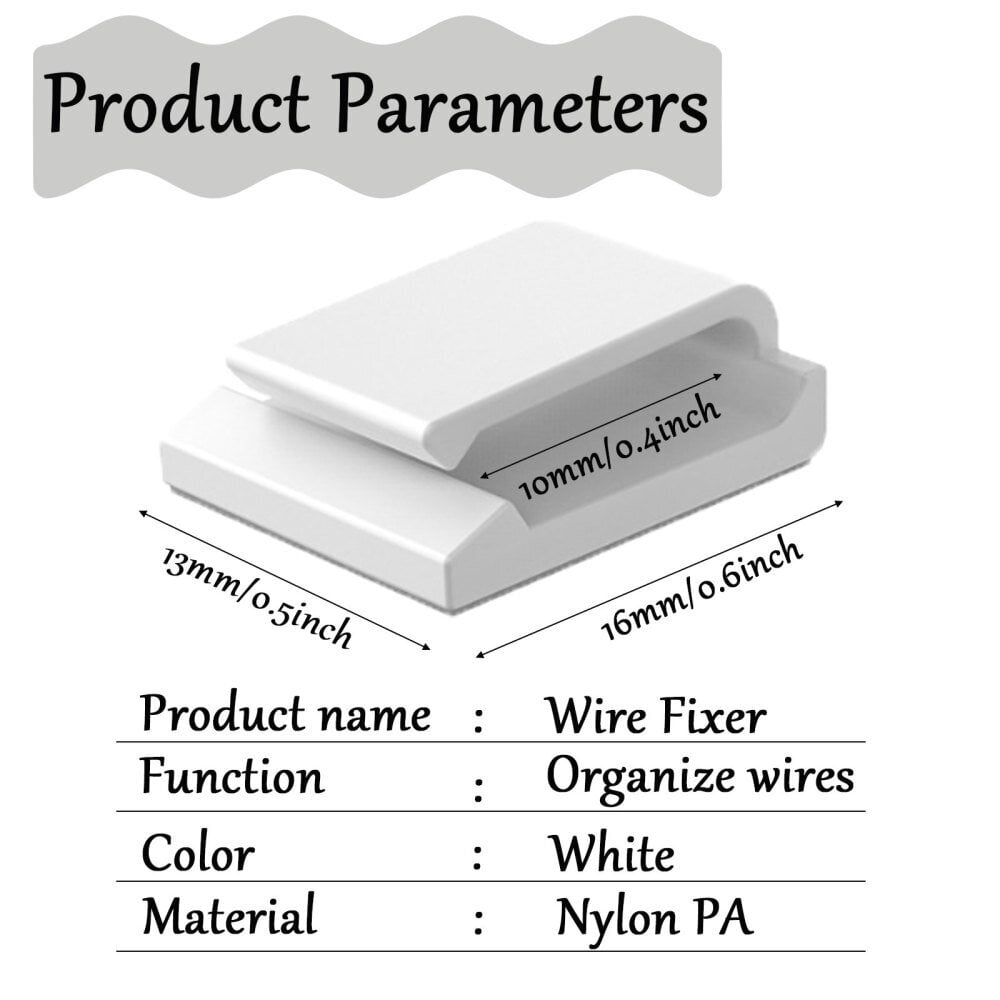 Puutarhatyökalut, 100 kpl valkoiset itseliimautuvat kaapelipidikkeet, 10 mm nauhavalo hinta ja tiedot | Puutarhatyökalut | hobbyhall.fi