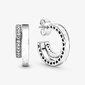 Double Hoop Korvakorut Pandora Pure Silver 925 korvakorut (ilman laatikkoa) hinta ja tiedot | Korusetit | hobbyhall.fi