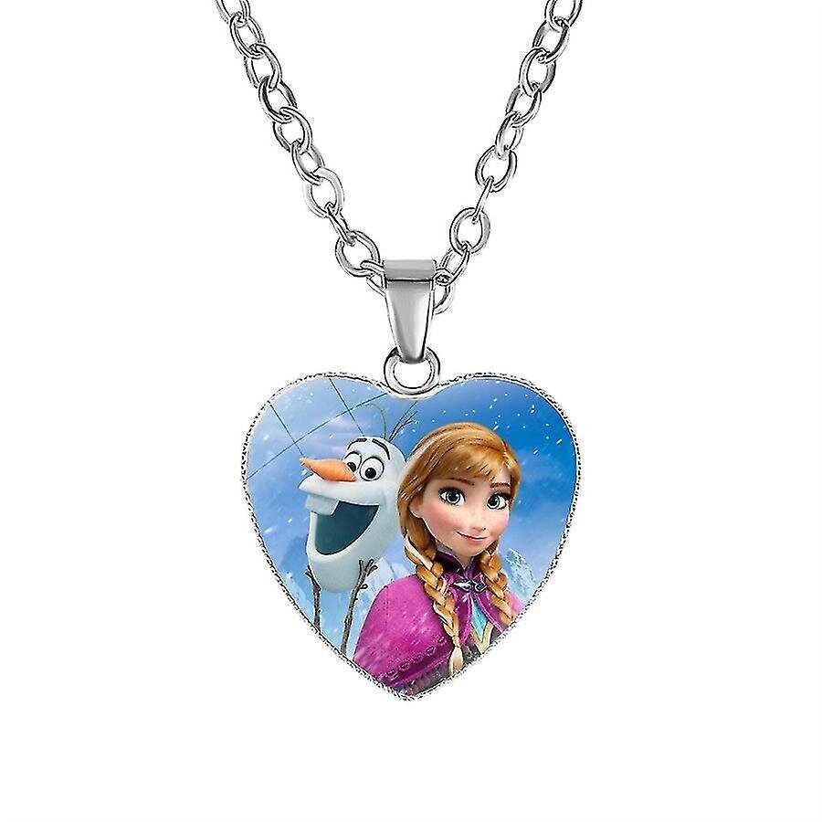 Frozen 2 kaulakoru Anime Lasten sarjakuva Elsa Prinsessa Anna Sydämenmuotoinen Figuuri Riipus Tyttö Asusteet Lapset Lahjat hinta ja tiedot | Kaulakorut | hobbyhall.fi