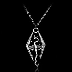 SUMENG Peli Dragon The Elder Scrolls V riipus kaulakoru korut koko Skyrim Choker miehille koru kaulakoru ketju hinta ja tiedot | Kaulakorut | hobbyhall.fi