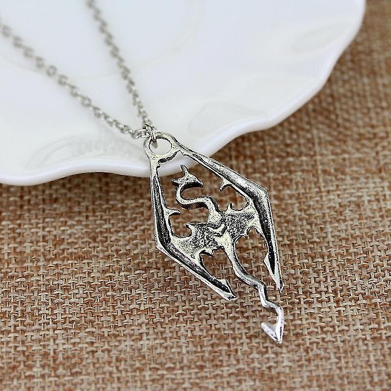 SUMENG Peli Dragon The Elder Scrolls V riipus kaulakoru korut koko Skyrim Choker miehille koru kaulakoru ketju hinta ja tiedot | Kaulakorut | hobbyhall.fi