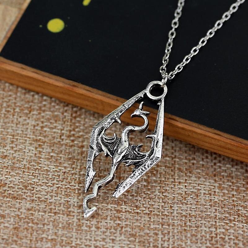 SUMENG Peli Dragon The Elder Scrolls V riipus kaulakoru korut koko Skyrim Choker miehille koru kaulakoru ketju hinta ja tiedot | Kaulakorut | hobbyhall.fi