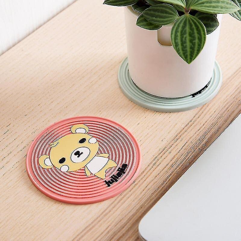 Coaster Cute Coaster Palovammoja estävä Tea Coaster Creative Silikonilasin hinta ja tiedot | Pöytäliinat, tabletit ja lautasliinat | hobbyhall.fi