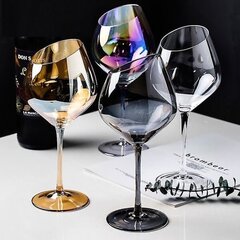 Creative Red Wine Champagne Glass Lyijytön lasi Läpinäkyvä savunharmaa Amber Glass Grey Gr? 570 ml hinta ja tiedot | Keittiövälineet | hobbyhall.fi