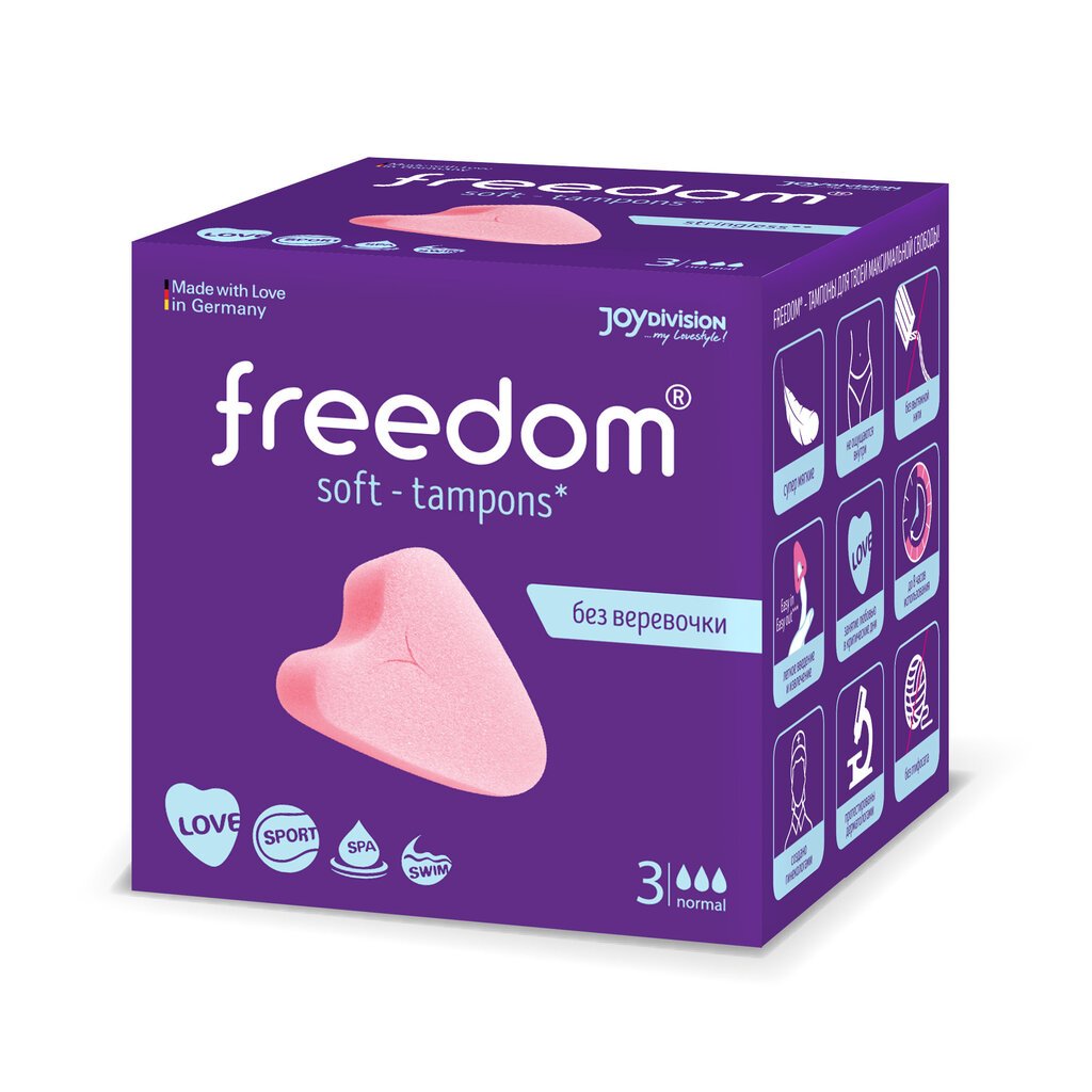 Tamponit Freedom Normal 3 tk hinta ja tiedot | Tamponit ja terveyssiteet | hobbyhall.fi