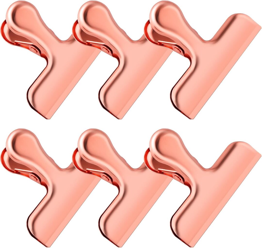 Pack Rose Gold pussiklipsit ruokaa varten. Chip Clips Pussipidikkeet Ruokaklipsit. Raskaat välipalaleikkeet. Leikkeet elintarvikepakkauksiin. Ilmatiivis tiiviste kotitoimiston keittiöön hinta ja tiedot | Keittiövälineet | hobbyhall.fi