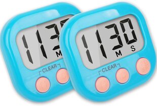 Pack Kitchen Timers Loud Ring Digitaaliset ajastimet ruoanlaittoon Magneettinen sininen hinta ja tiedot | Keittiövälineet | hobbyhall.fi