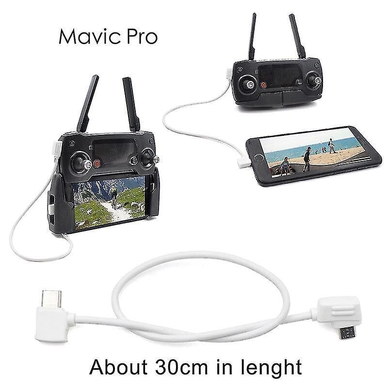 Startrc 10 cm Usb-c / Type-c Micro Usb muuntavaan liittimeen datakaapeli Dji Mavic Mini / Air, Shark kaukosäätimelle hinta ja tiedot | Paristolaturit | hobbyhall.fi