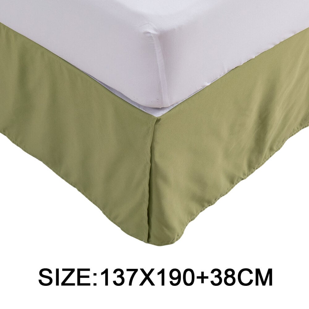 Vuodevaatteet, pölytiivis polyesteri röyhelöllä laskostettu sängyn hame Easy Fit Spread Cover Valance (täysi) hinta ja tiedot | Pussilakanat ja tyynyliinat | hobbyhall.fi