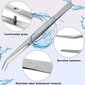 Ruostumattomasta teräksestä valmistetut pinsetit kaarevalla sahalaitaisella kärjellä Monikäyttöiset pinsetit Ompelukone Pinsetit Pinsetit käsityökäyttöön, hopea (10) hopea hinta ja tiedot | Kauneudenhoitotarvikkeet | hobbyhall.fi
