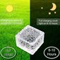 PVC Ice Brick aurinkolamppu, 7x7x5cm, anturilla, ajotielle, nurmikolle, patiolle, lampi, valkoinen valo, 4 kpl hinta ja tiedot | Lattiavalaisimet | hobbyhall.fi