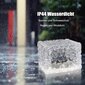 PVC Ice Brick aurinkolamppu, 7x7x5cm, anturilla, ajotielle, nurmikolle, patiolle, lampi, valkoinen valo, 4 kpl hinta ja tiedot | Lattiavalaisimet | hobbyhall.fi