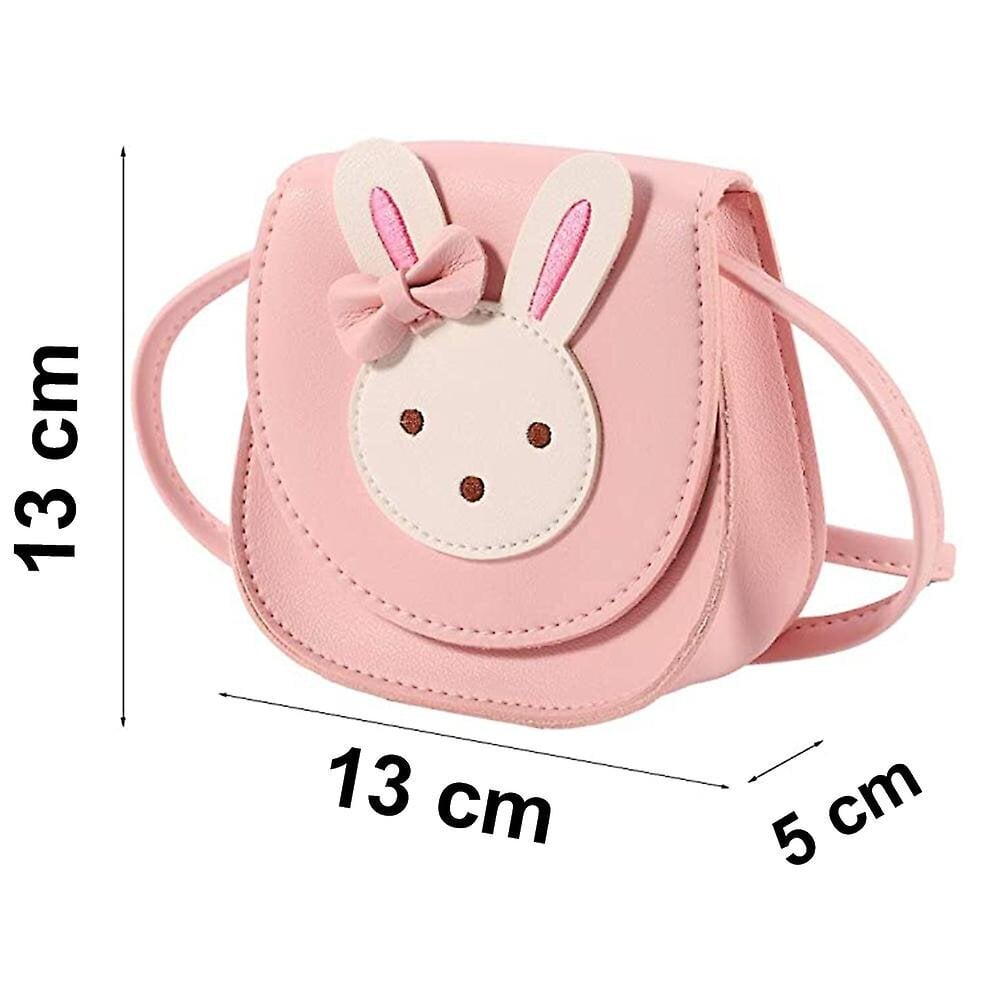 Tyttöjen Olkalaukku, Lasten Söpö Jäniksen Crossbody Laukku Käsilaukku Mini Prinsessa Messenger Laukut Lompakko Säädettävällä Vyö Lapsille Tytöille hinta ja tiedot | Tietokonelaukut | hobbyhall.fi