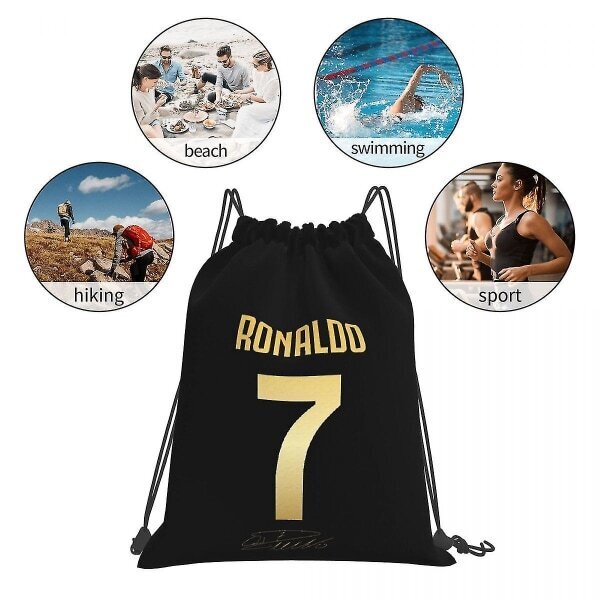 Cr7 Cristiano Ronaldo Reput Monitoiminen kiristysnauha Laukut Kiristysnyöri Bunt Tasku Urheilulaukku Matka-opiskelijakirjalaukut 5 hinta ja tiedot | Tietokonelaukut | hobbyhall.fi