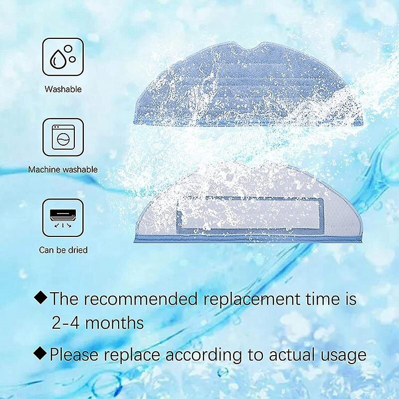 10 kpl moppityynyjä Xiaomi Roborock S7 T7s T7 Plus -mikrokuitutyynylle hinta ja tiedot | Pölynimureiden lisätarvikkeet | hobbyhall.fi